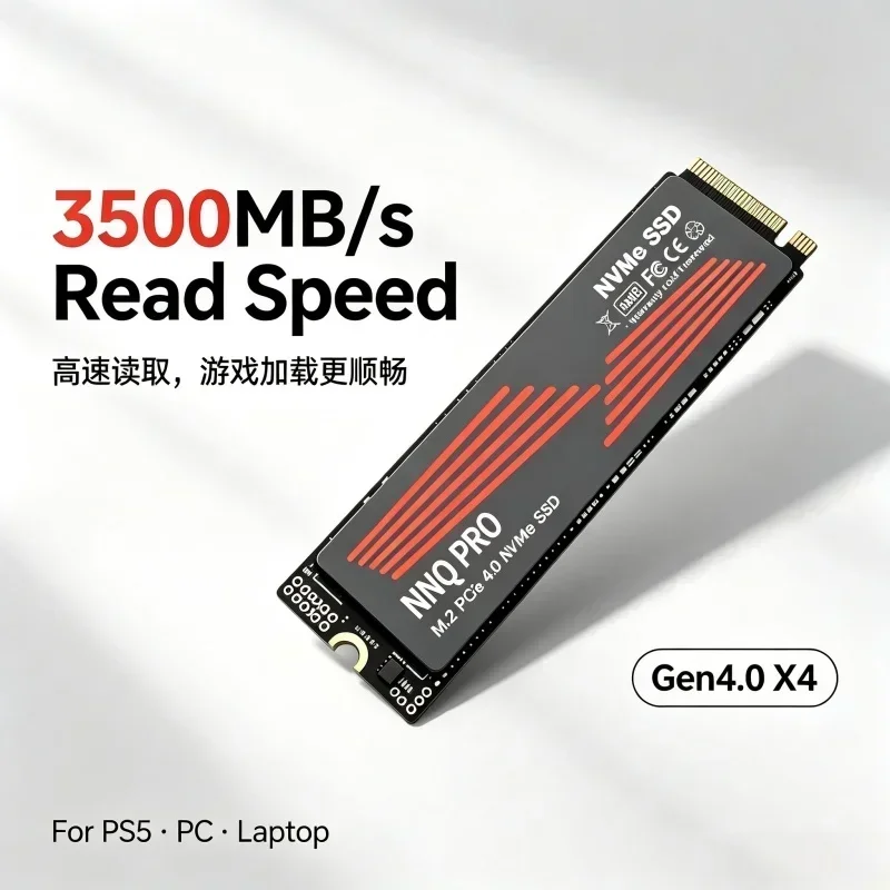 NNQ PRO SSD NVMe M.2 3500MB/s M.2 2280 PCie Gen4.0x4 500GB 1TB 2TB SSD Internal Solid State Drives Disk for Laptop Desktop