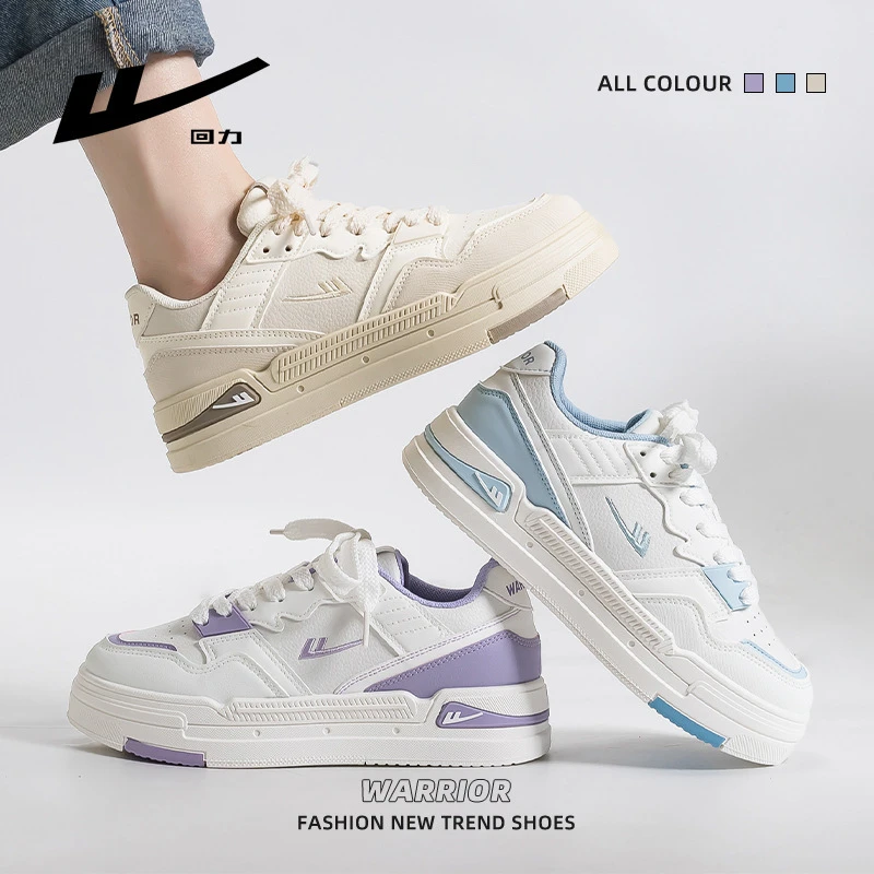 New Spring And Autumn Thick Sole White Shoes Versatile Skirt Niche Board Shoes Purple Shoes For Women Comfortable Commuting