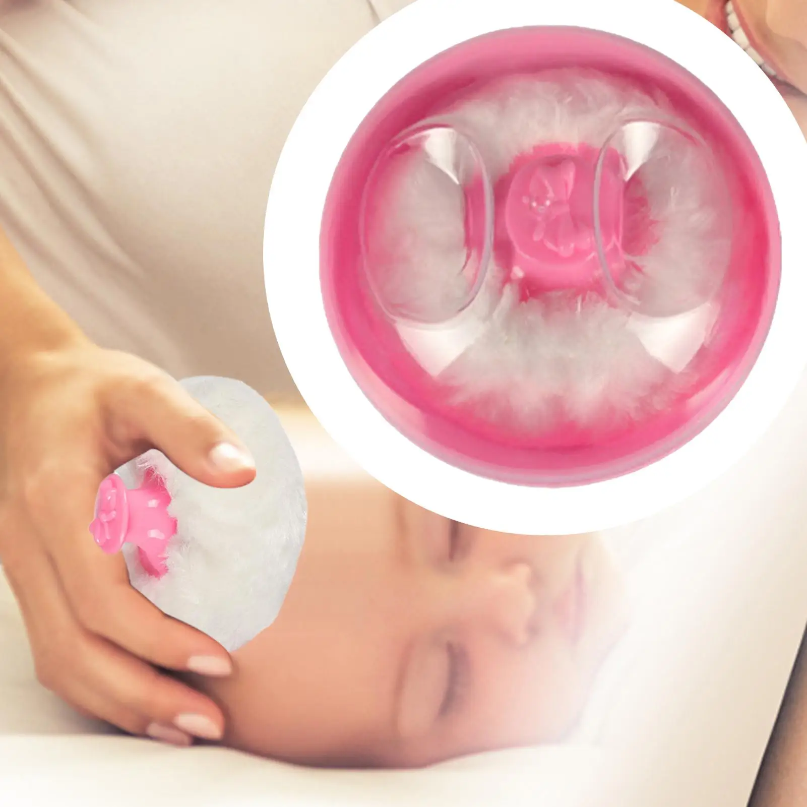 New Baby Soft Face Body Cosmetic Powder Puff talcum powder Sponge Box Case with Puff Secure Closure Travel Must Have