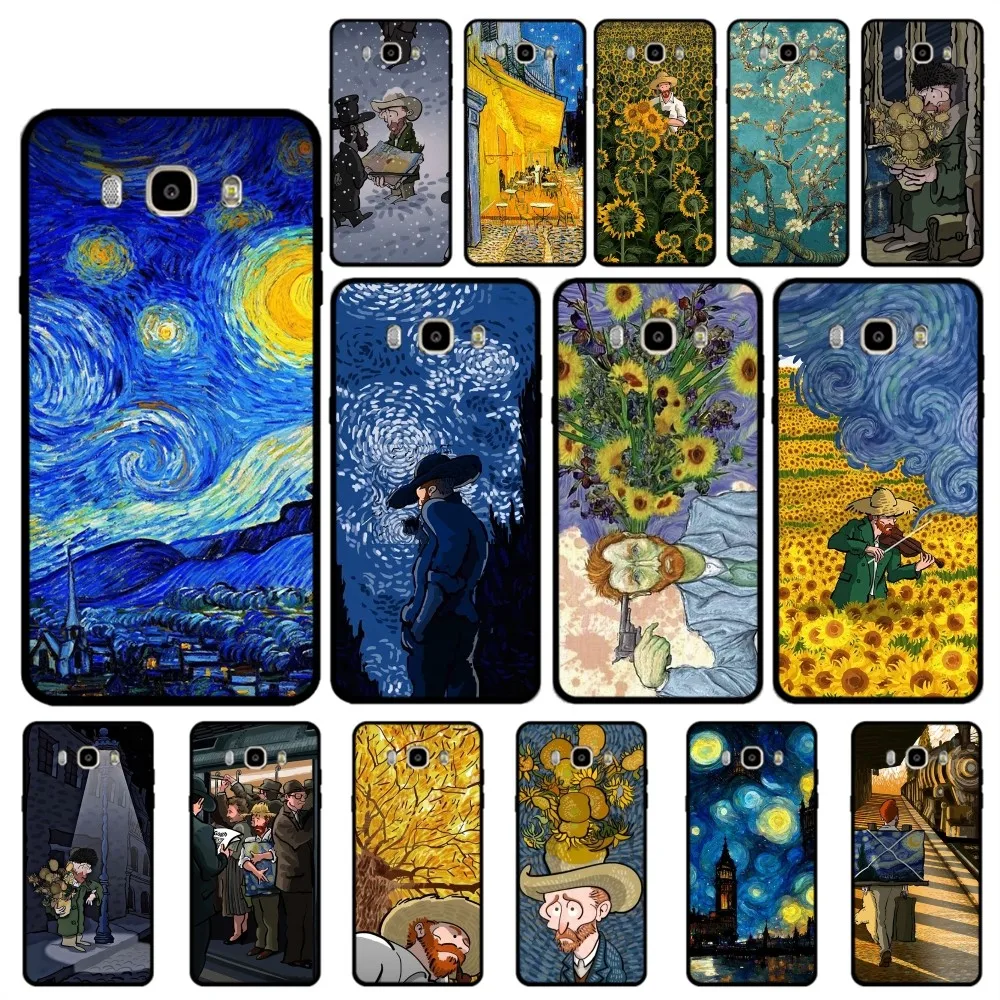 

Van Gogh Phone Case For Samsung J 7 plus 7core J7 neo J6 plus prime J6 J4 J5 Mobile Cover