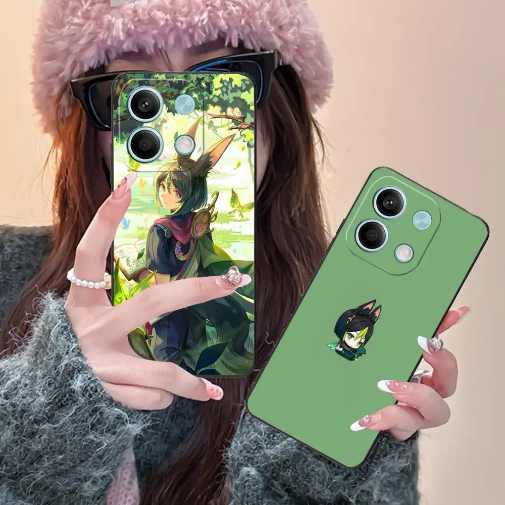 

Чехол для телефона Genshin Impact Tignari для Xiaomi POCO M6 M5 M4 M3 X7 X6 X5 X4 X3 F6 F5 F4 Pro GT 5G, черный роскошный чехол для мобильных телефонов