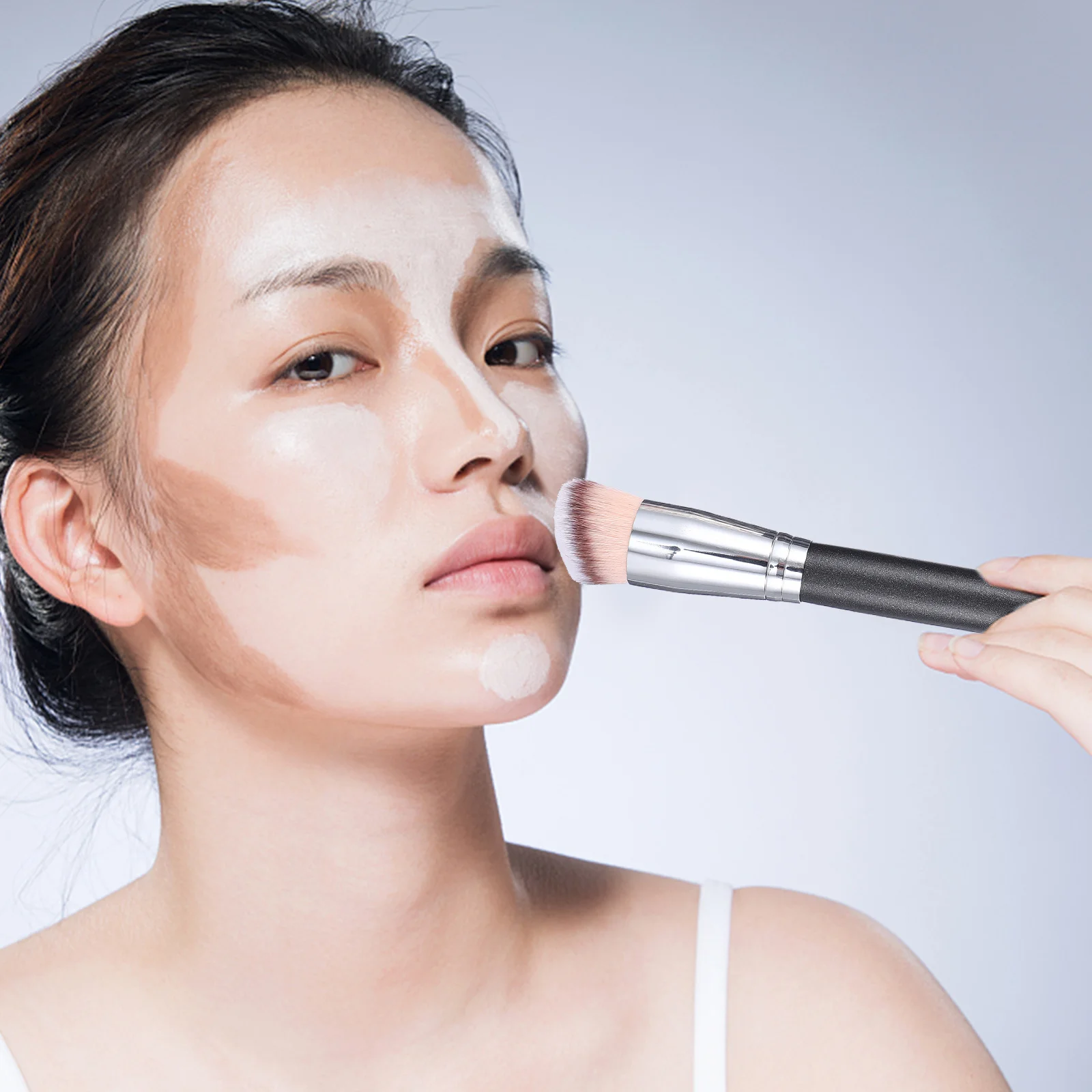 

3pcs For Foundation Concealer Professional Makeup Synthetic Bristles Daily Makeup Tools For Foundation Concealer Use