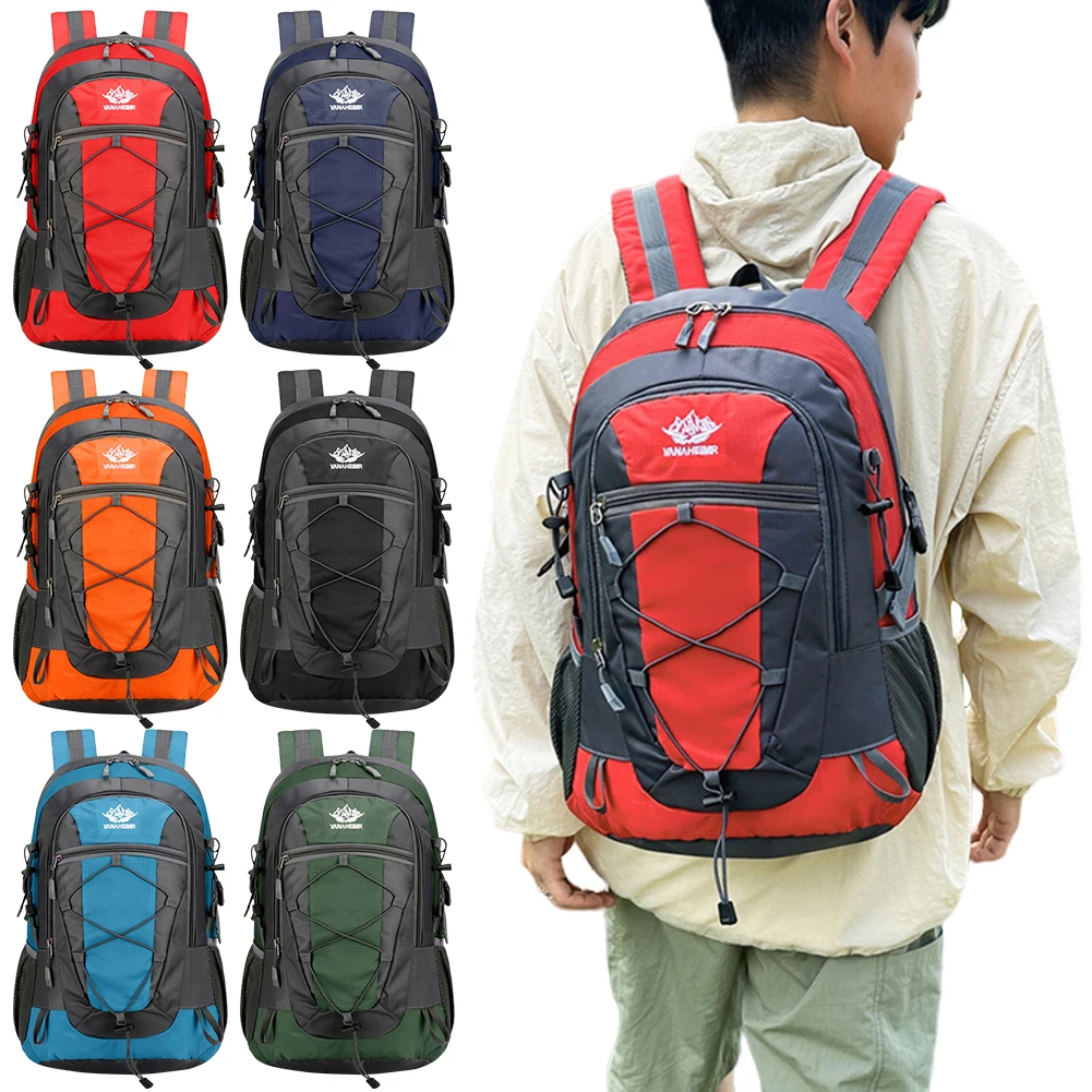 Waterproof Climbing Backpack Camping Hiking Backpack Multi Pockets Backpack Large Capacity Travel Backpack Outdoor Sports Bag