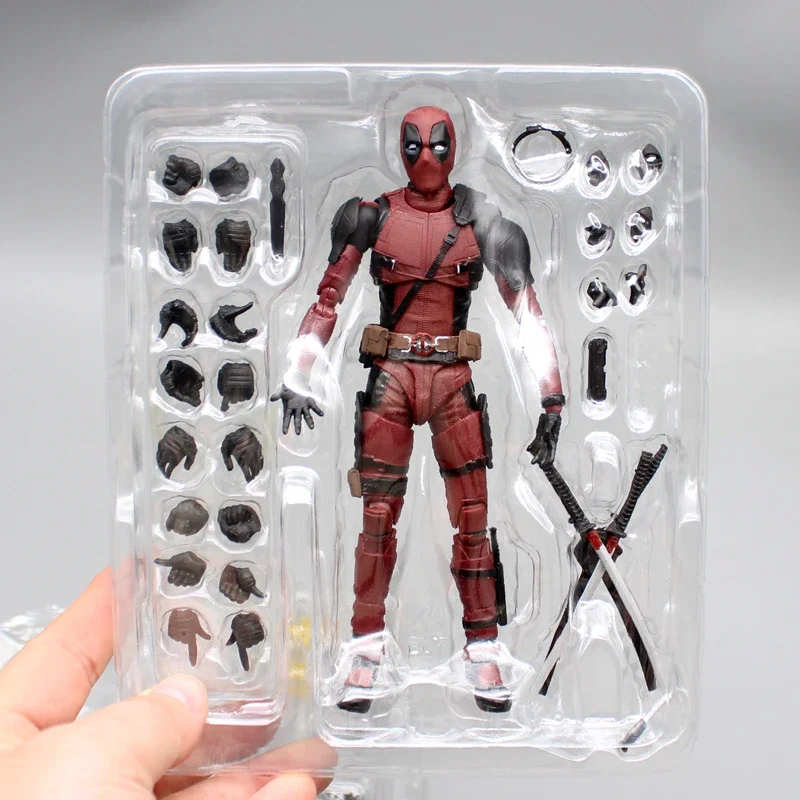 Anime Figuren 15 cm Marvel Deadpool 2 Action Figure Shf X-men Pvc Gk Standbeeld Beeldje Model Pop Collectie kinderen Speelgoed Verjaardag