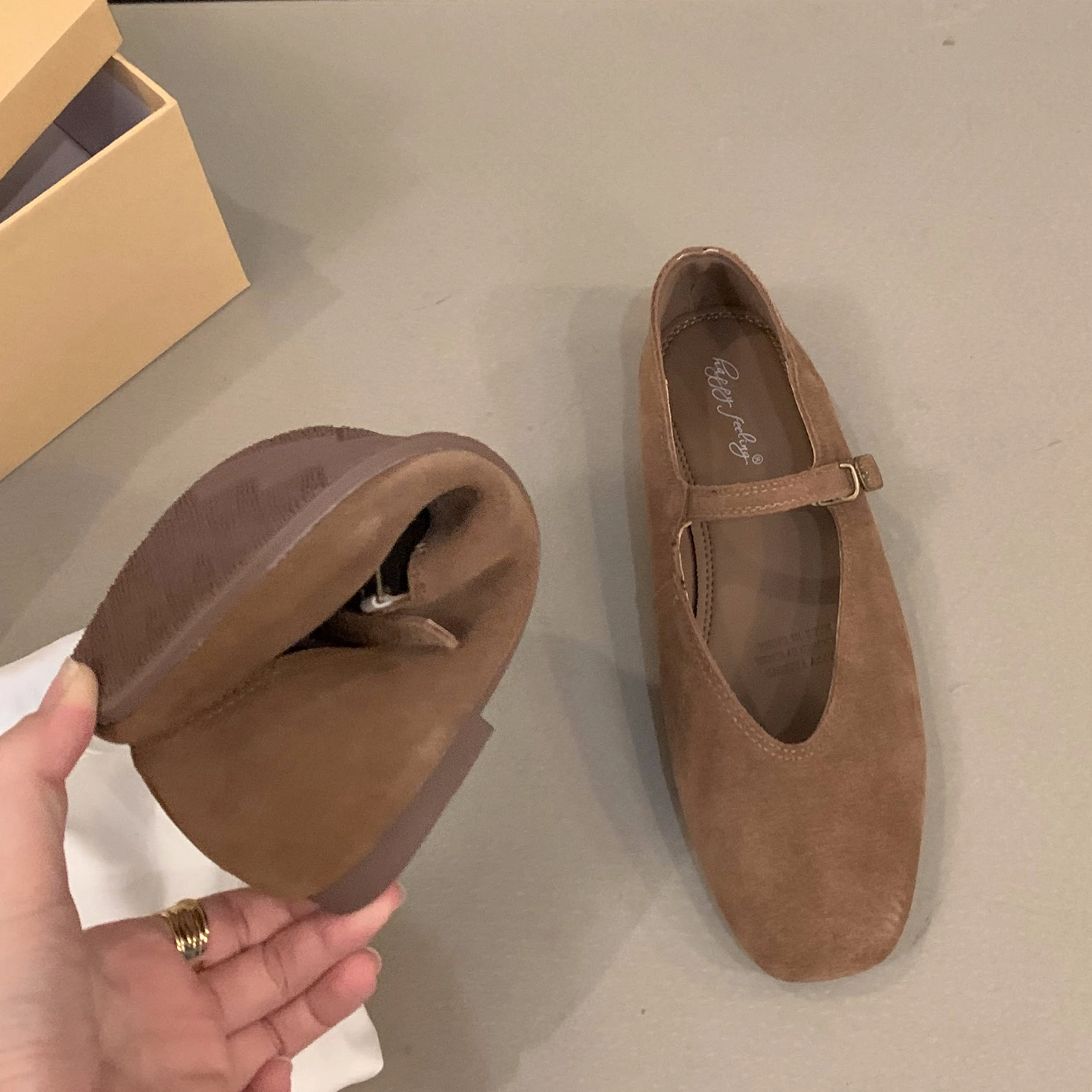 2024 Autumn Fashion Flat Ballet Shoes Women Shallow Ballet Leather Round Toe Female Ballerina Soft Moccasin Mary Janes Big Size