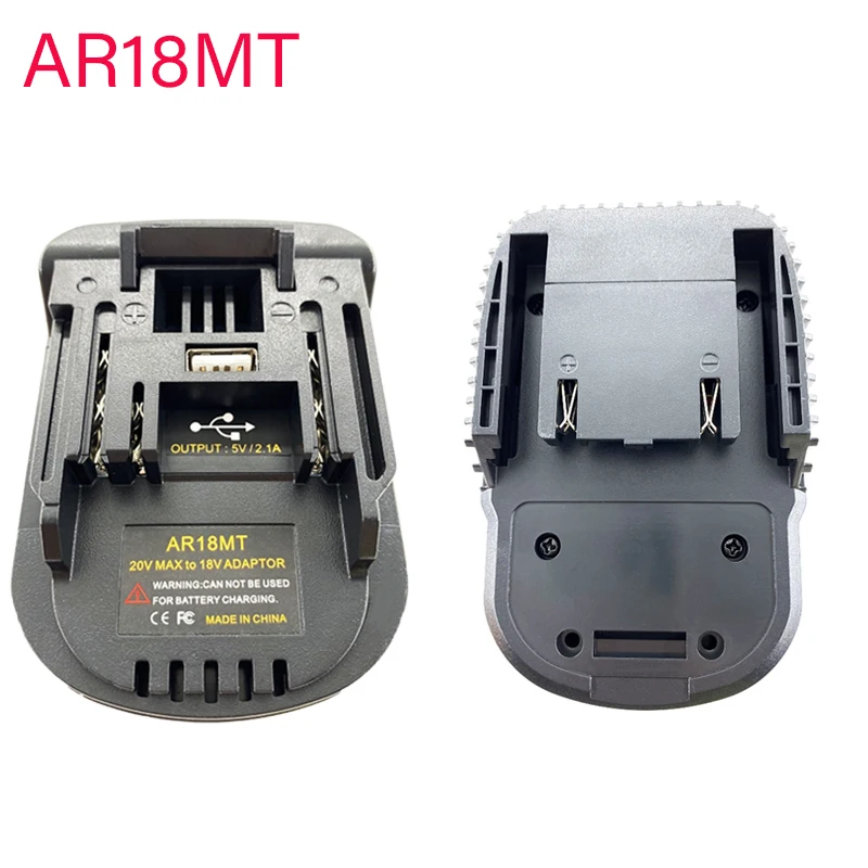 Conversor Adaptador para Aeg Ridgiid Bateria de Lítio Makita Bosch Milwaukee Lithium Tool Ar18mt Ar18bs Ar18ml 18v