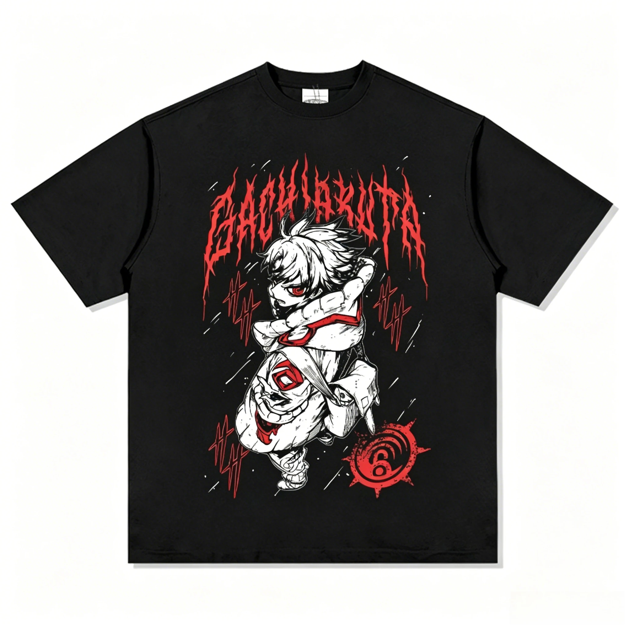 2026 Summer Jujutsu Kaisen Retro Cosplay T-shirt Men's Super Casual Cotton Printed Short-sleeved Unisex Children's Sports Shirt
