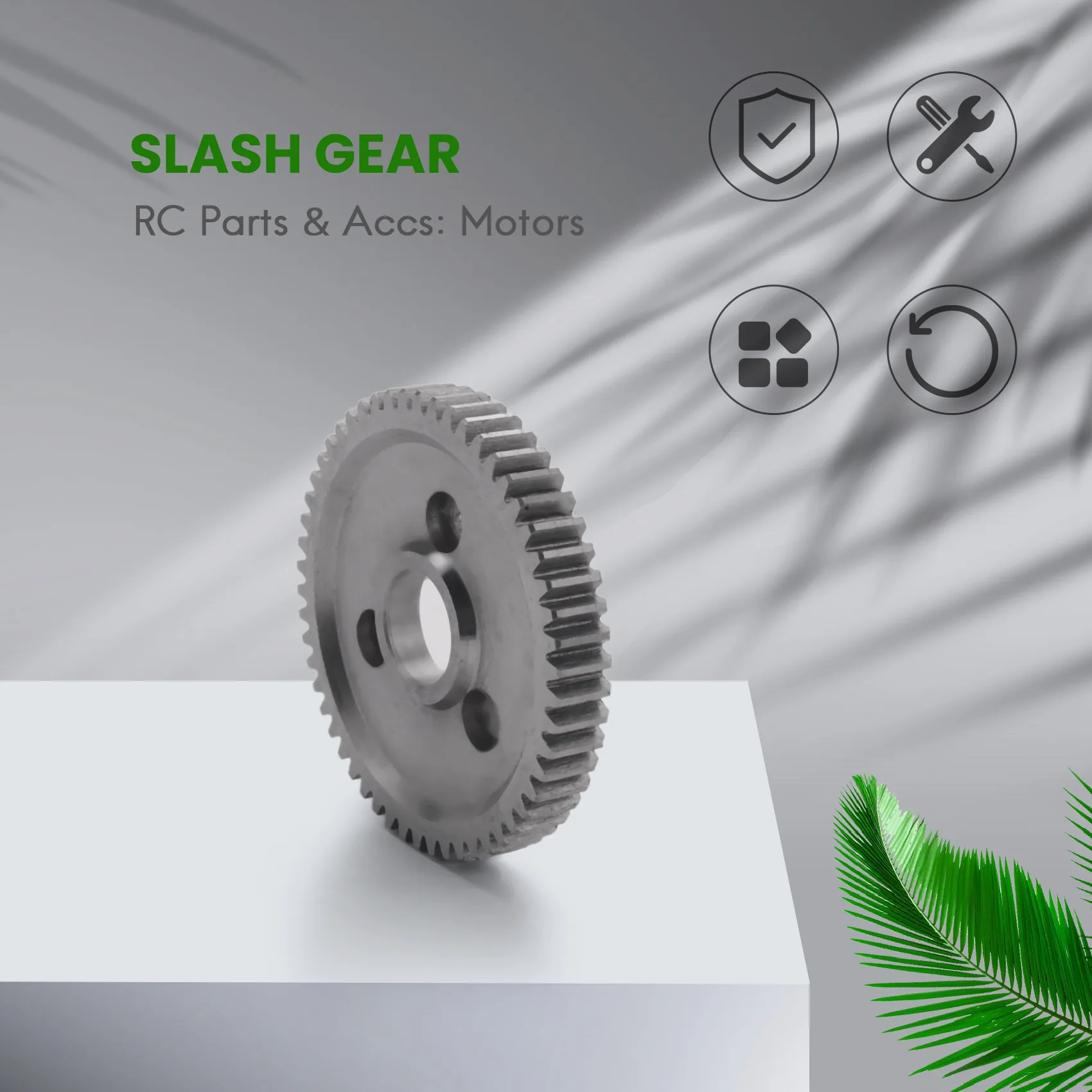 슬래시 스탬피드용 헤비 듀티 강화강 스퍼 기어, 54T, 1/10 SUMMIT 1/10 E-