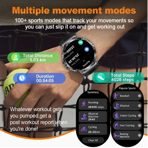 Imagen 2 del producto 2025 nuevo V69 1,85 pulgadas HD Bluetooth llamada 710mAh reloj inteligente hombres deportes Fitness Tracker Monitor cardíaco Smartwatch para Android IOS