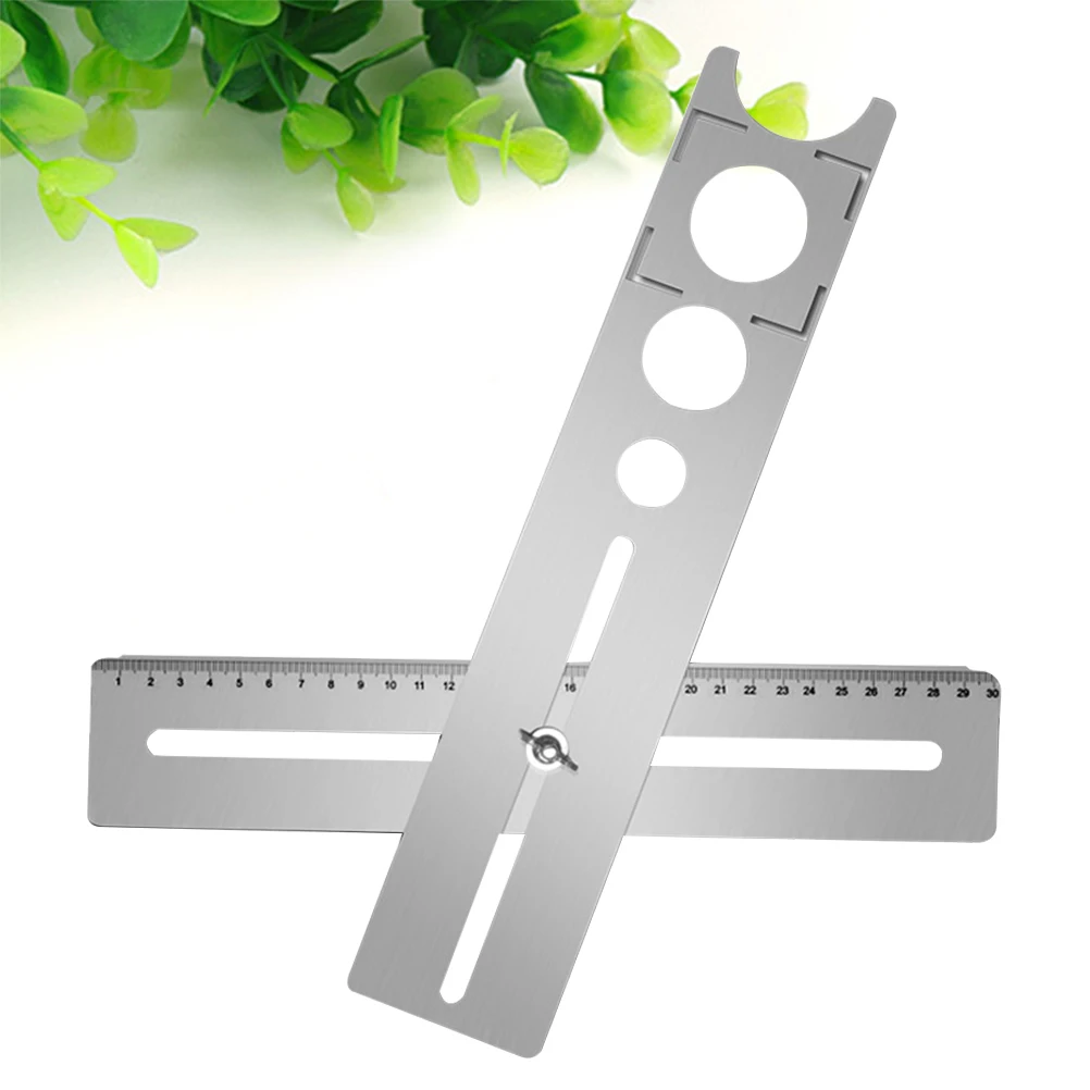

Stainless Steel Tile Opener Locator Universal Drilling Water Electricity Positioning Silver 84 Mounting Holes Ceramic Pipe