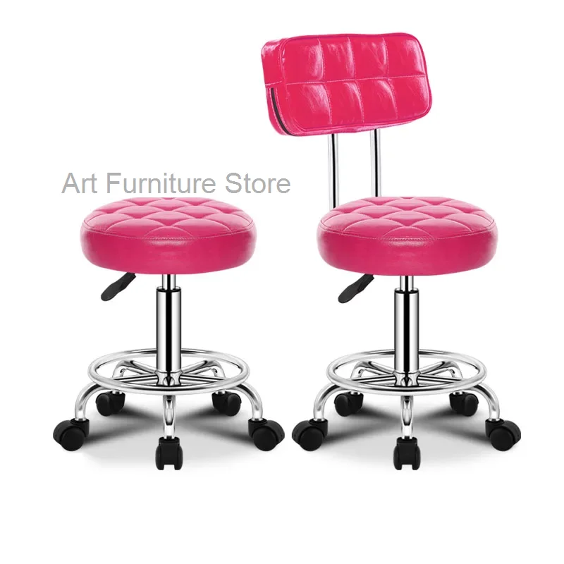 

Professional Barber Chairs Home Furniture Beauty Manicure Salon Chair Hairdressing Esthetician Stool Red Lifting Rotation Stools