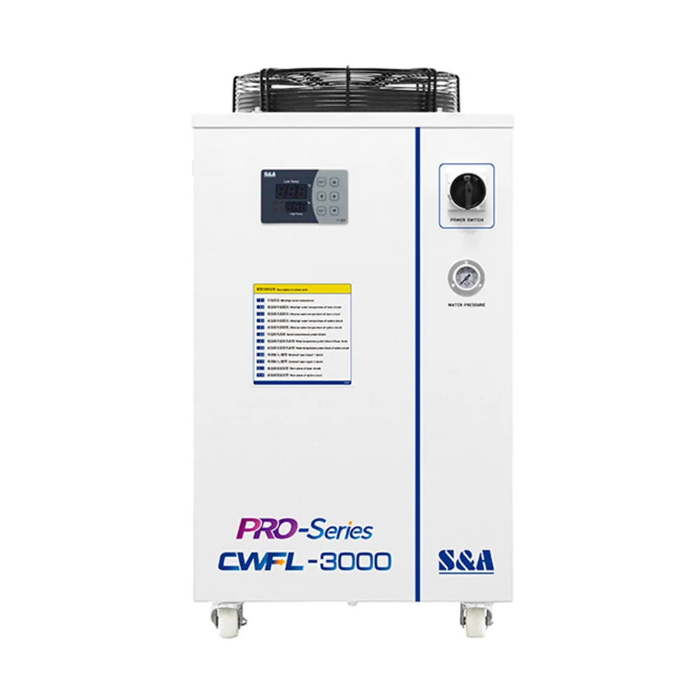 US Stock S&A CWFL-3000BN Industrial Water Chiller for 3000W Fi/ber Las/er AC 1P 220V 60Hz for  Bulk Wholesale