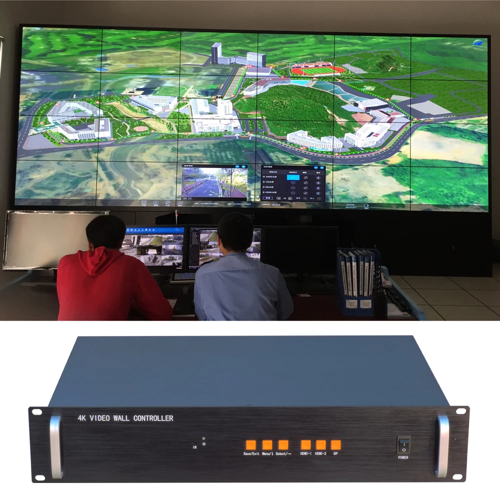 4K Video Wall Controller For 24 Units,LCD Screen  UHD Processor for 4x6 3x8 2x12, Support 4K@60HZ Input,TK-UD24