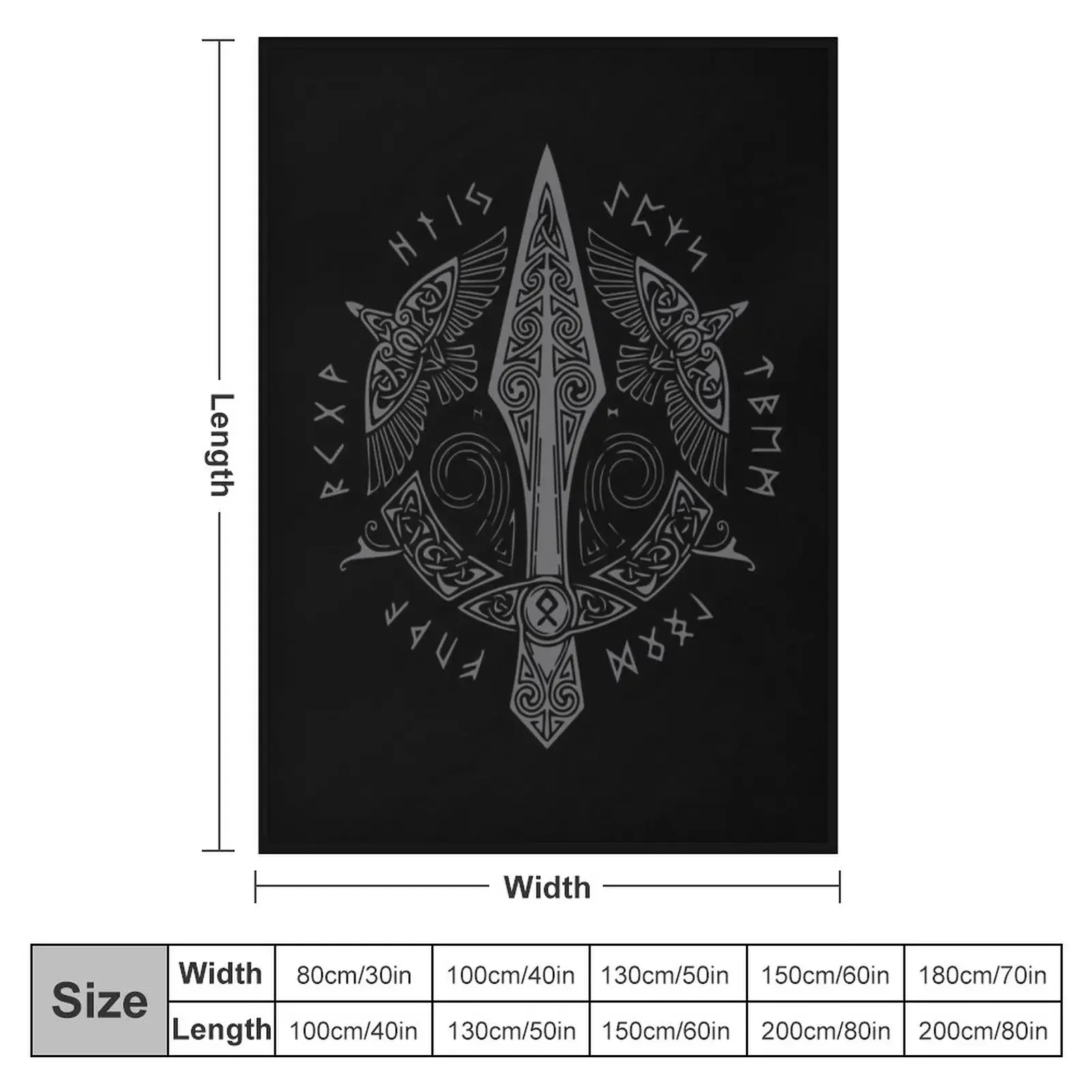 Gungnir - The Spear Of Odin Throw Blanket Heavy for sofa Decorative Beds Warm Blankets