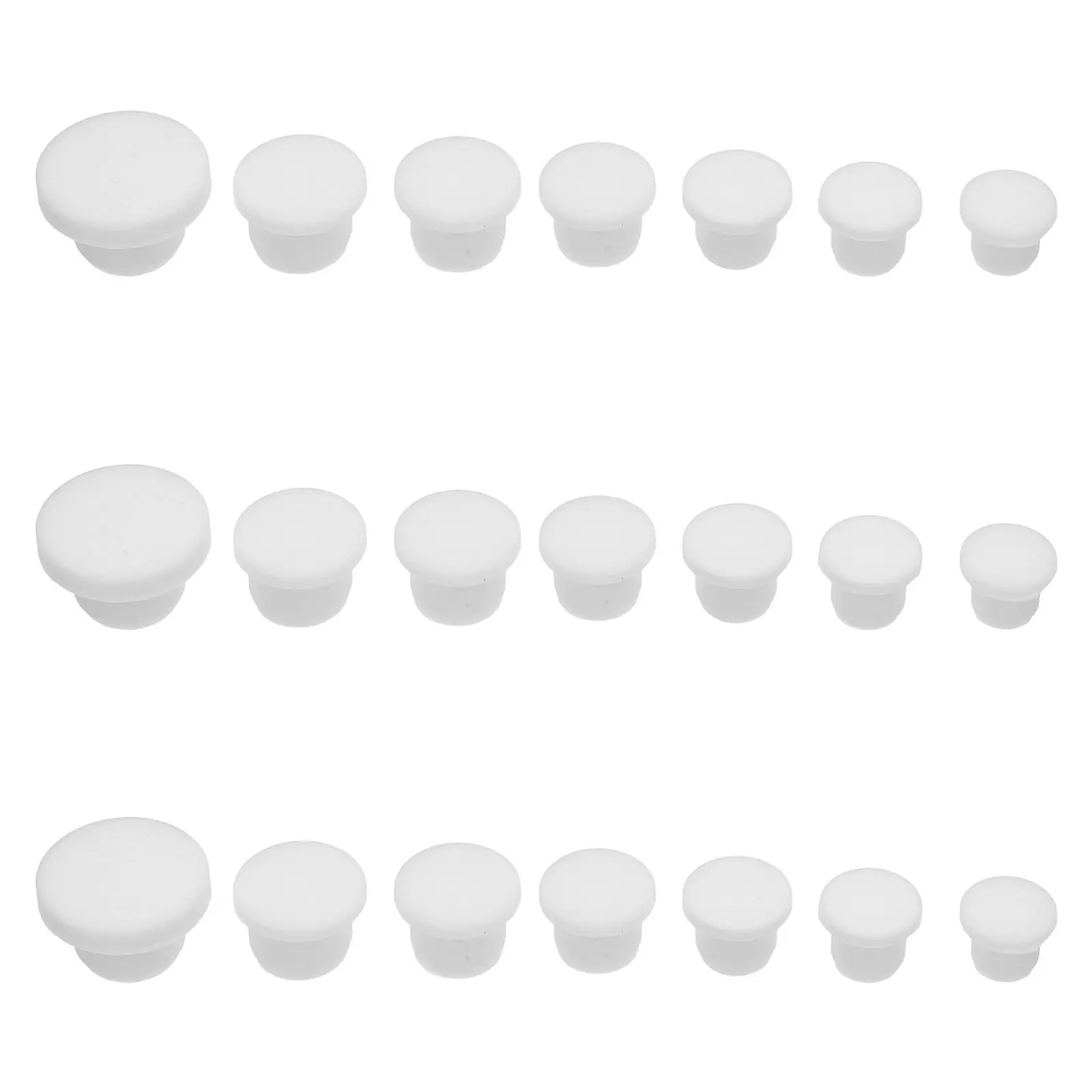 21Pcs Flexible Silicone Salt and Pepper Stopper Plugs Replacement Shaker Cap for Glass Bottles Moisture Proof Reusable Kitchen