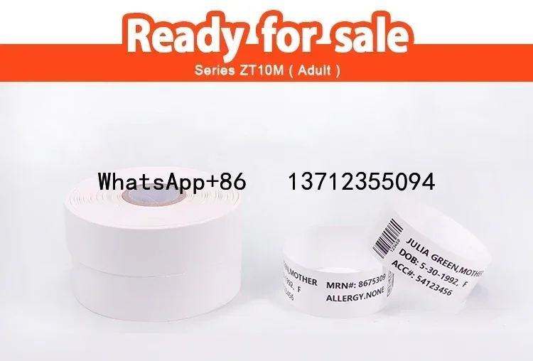 

Thermal Printable disposable medical hospital patient identification wristbands id bands