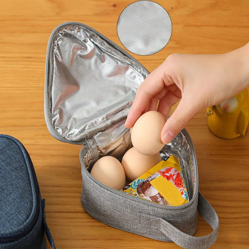 

D5 High Quality Portable Triangular Insulation Bag Mini Durable Thermal Cooler Lunch Tote Aluminum Foil Lunch Carry Bags Home