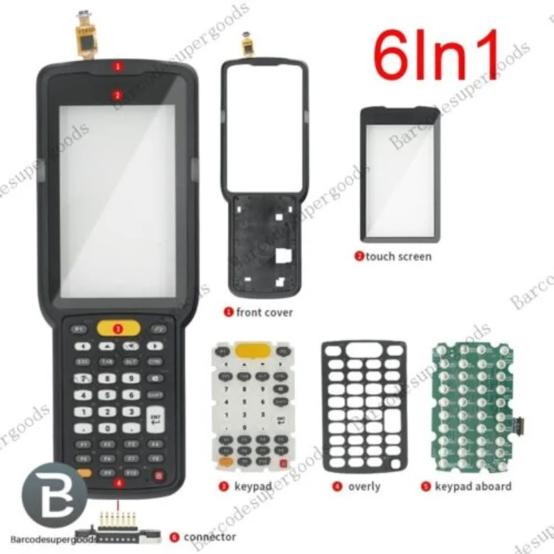 Housing Front Cover + 38-Key Accessories Replacement for Motorola Zebra MC330L-S