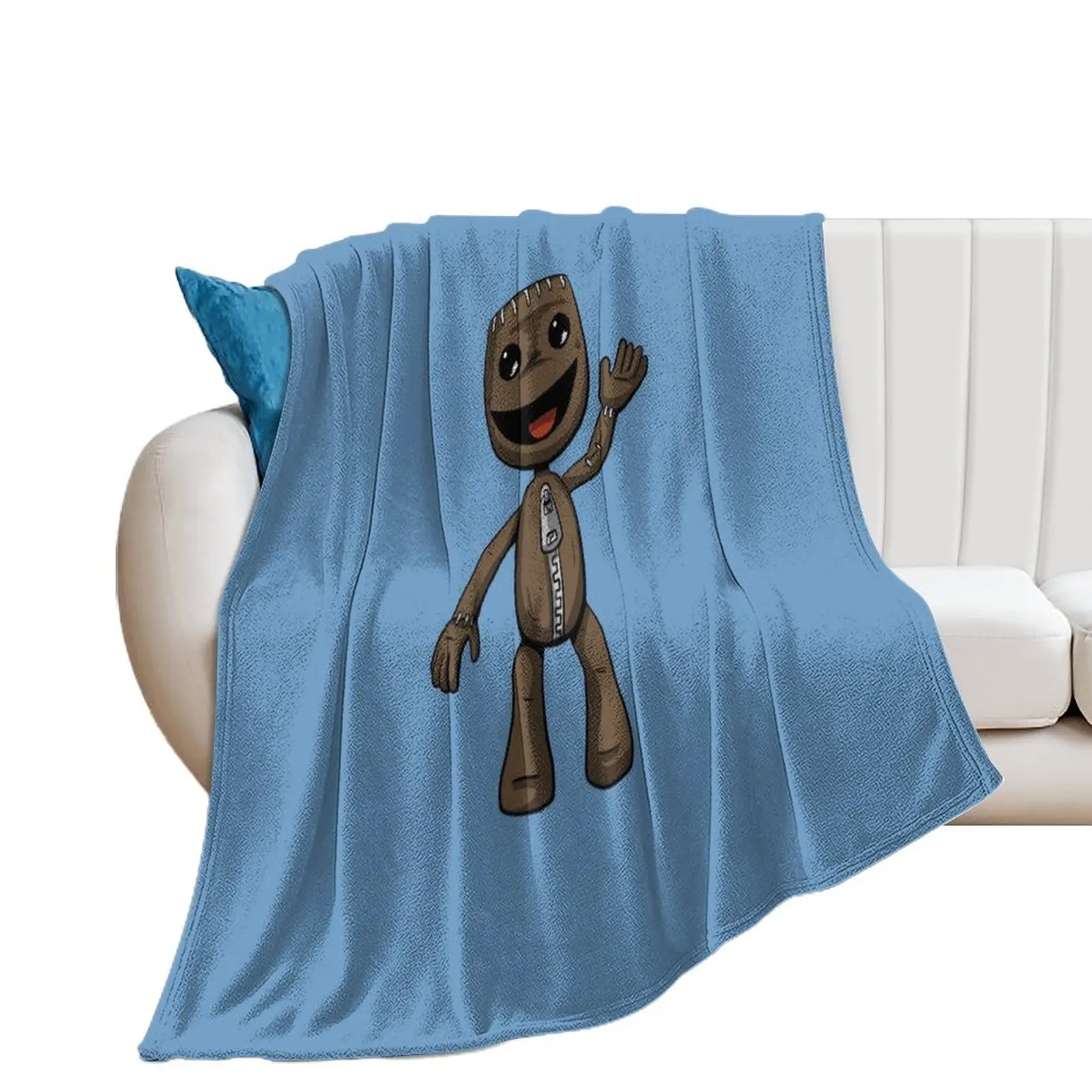 

Sackboy Throw Blanket Single funny gift Hairy Sofa Blankets