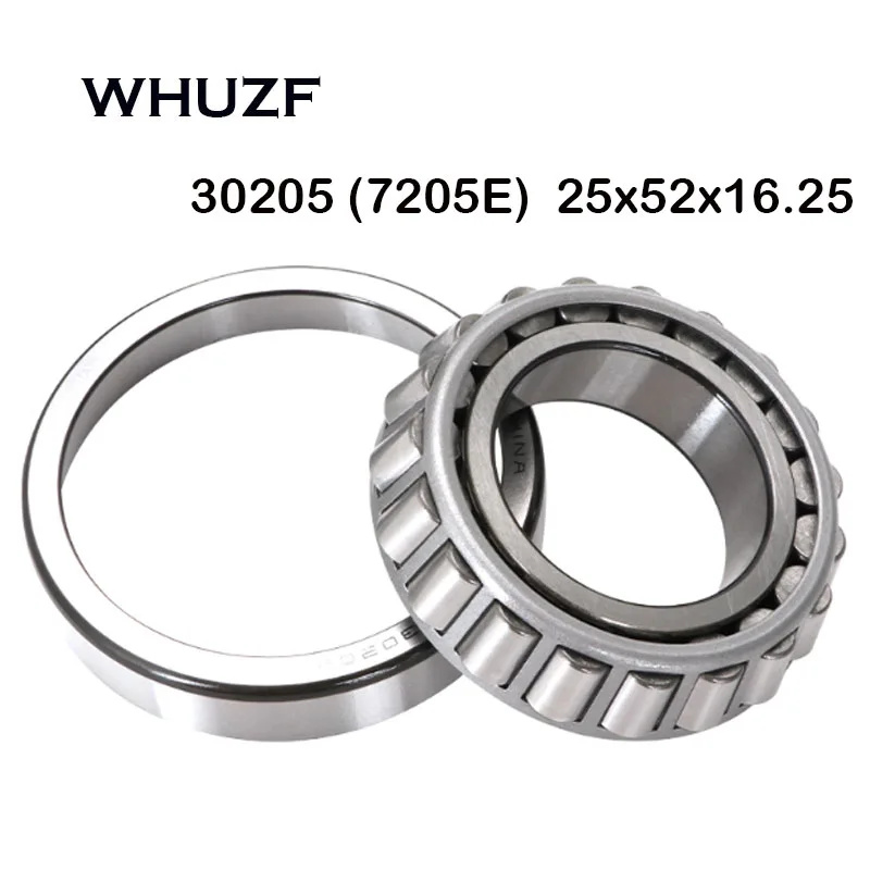 ( 2PCS ) Steering Cone Bearing 30205 7205E Single Row Design Tapered Needle Roller Motorcycle Bearings 25*52*16.25 7205E Bearing