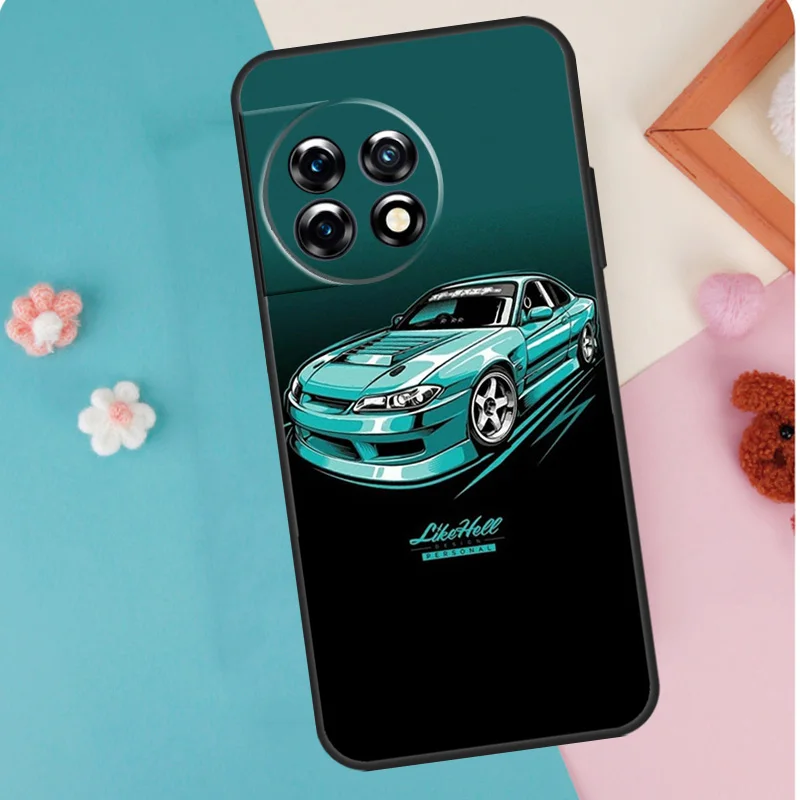 JDM Anime Aesthetic Case For OnePlus 12 11 9 10 Pro 9RT 10T 10R 12R OnePlus Nord N10 N20 CE 2 3 Lite 2T Cover