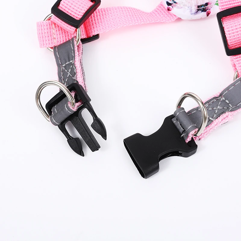 Pet Dog Harness Leash Set Adjustable Puppy Cat Harness Vest French Bulldog Harness Reflective Dog Leash Puppy Harness