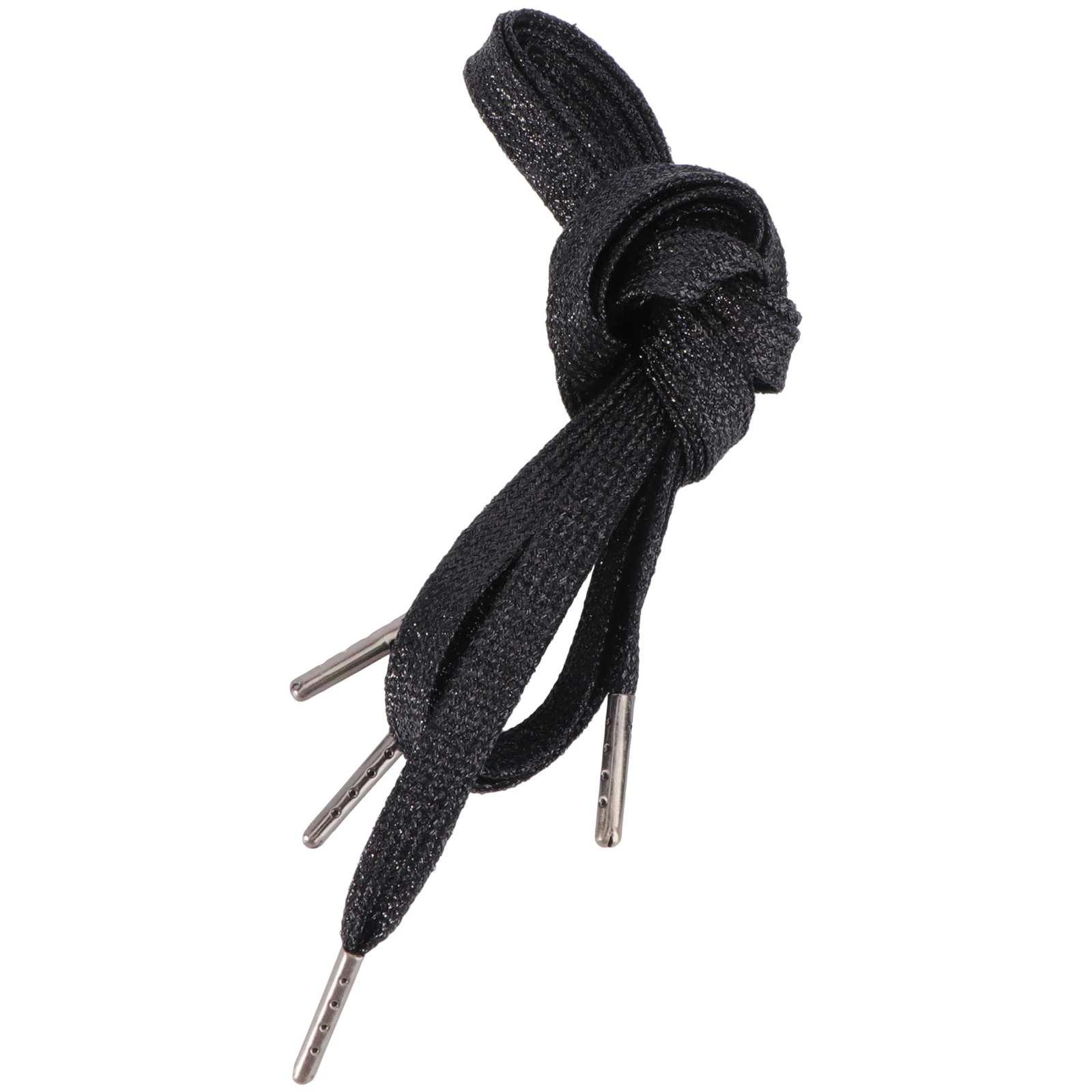 

Metal Toe Laces Shoes Sneakers Tie Flat Elasticity All-match Shoelaces Casual Practical Child Plastic