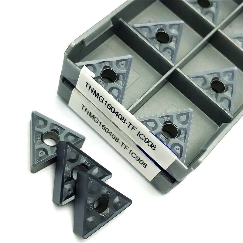 TNMG160404 TNMG160408 TF IC907/IC908 utensili per tornitura esterna inserto in metallo duro CNC utensili per tornio di alta qualità lavorazione teel