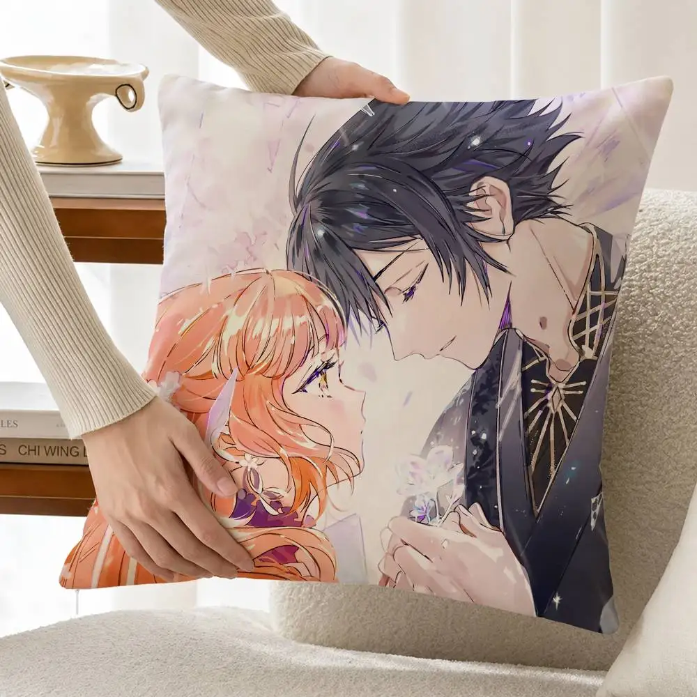 Hinagiku Rosei Agents of the Four Seasons Customizable Square Cushion Cover Double Sided Print Pillow Case