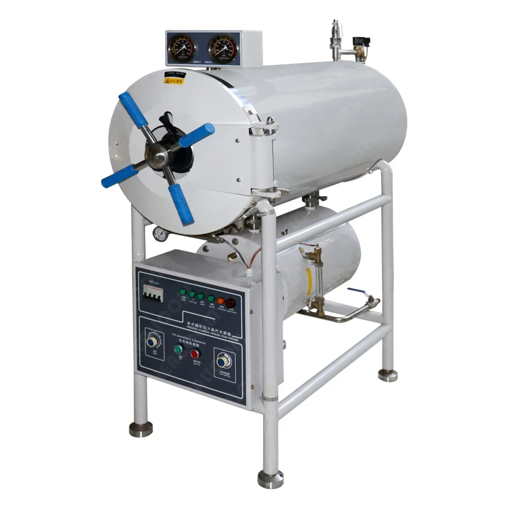 New design digital 150 200 280 400 500 liters horizontal cylindrical pressure steam sterilizer launched