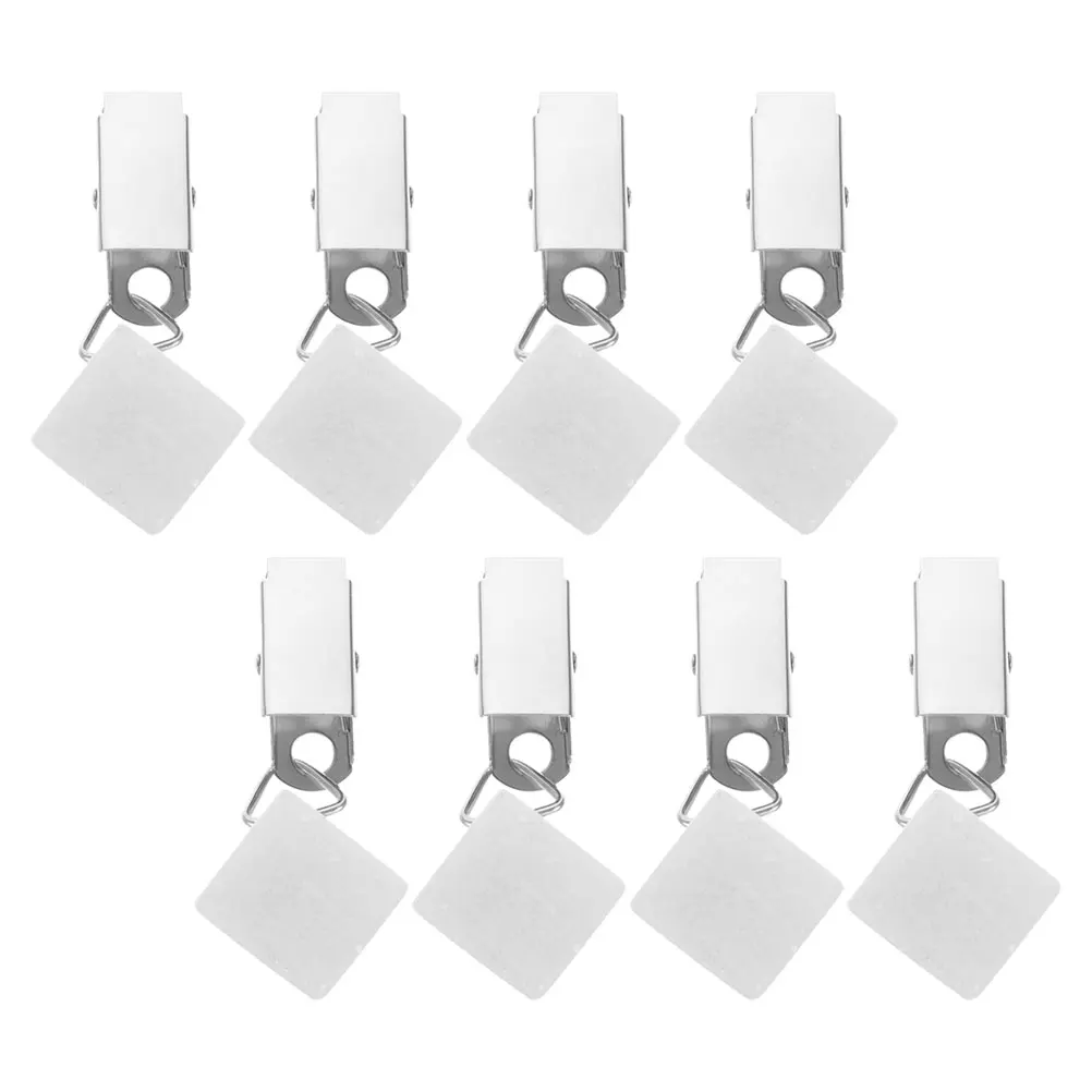 

8pcs Grey Square Marble Tablecloth Weights Non Slip Clips for Picnic Camping Stone Table Cover Holders