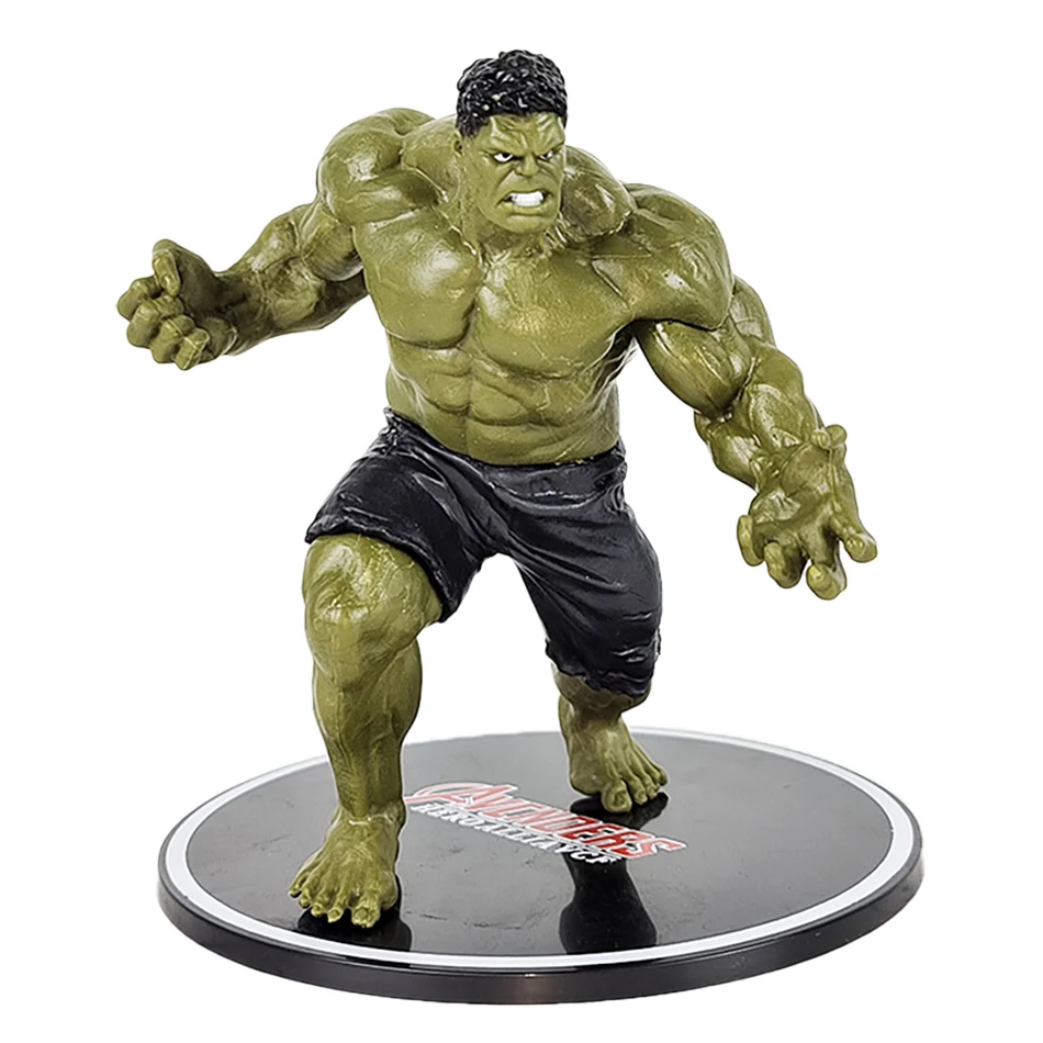 13.5 سنتيمتر المنتقمون عمل الشكل تمثال ثانو الحديد كابتن أمريكا هالك الرجل العنكبوت سبايدرمان لعبة مجسمة دمية