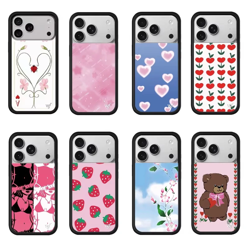 

Wildflower cute love cartoon phone case for iPhone 11 12 13 14 15 16 17 Pro Max Plus 3D wf bear star Cartoon Back Cover﻿﻿﻿﻿﻿﻿﻿