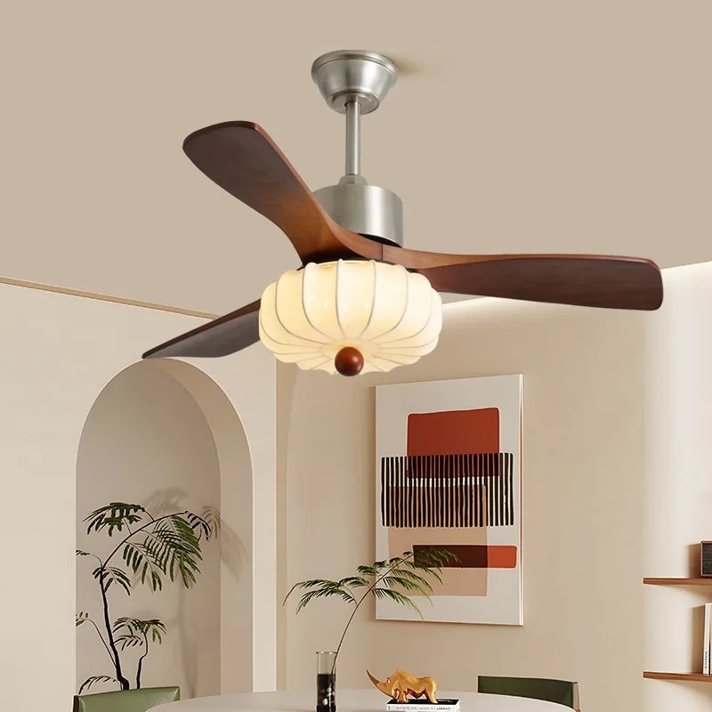 ضوء مروحة الجوز 2025 ضوء غرفة الطعام وغرفة النوم الجديد في العصور الوسطى #3