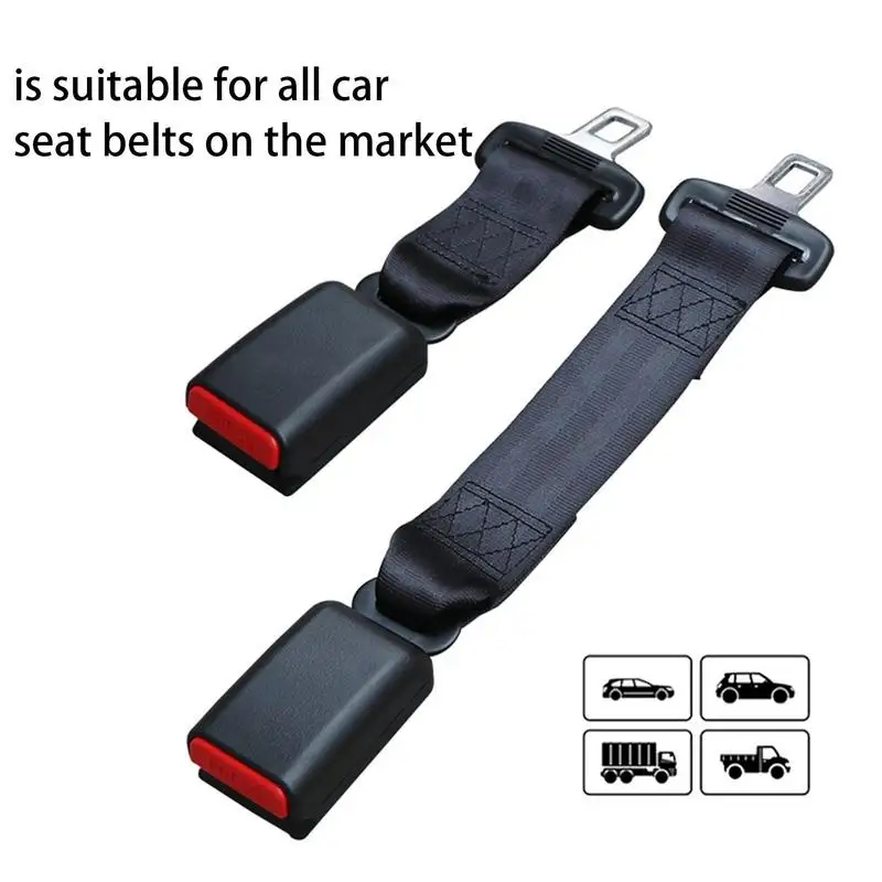 Automotive Seat Belt Clip Extender Safety Seat Belt Lock Buckle Plug Thick Insert Socket Car Safety Belt Cover Seat Belt Buckle