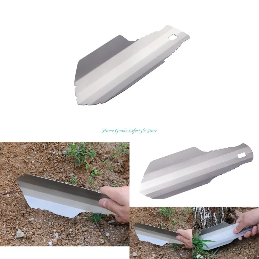 

E74E Compact Titaniums Hand Shovel for Hiking Backpacking and Beach Activities