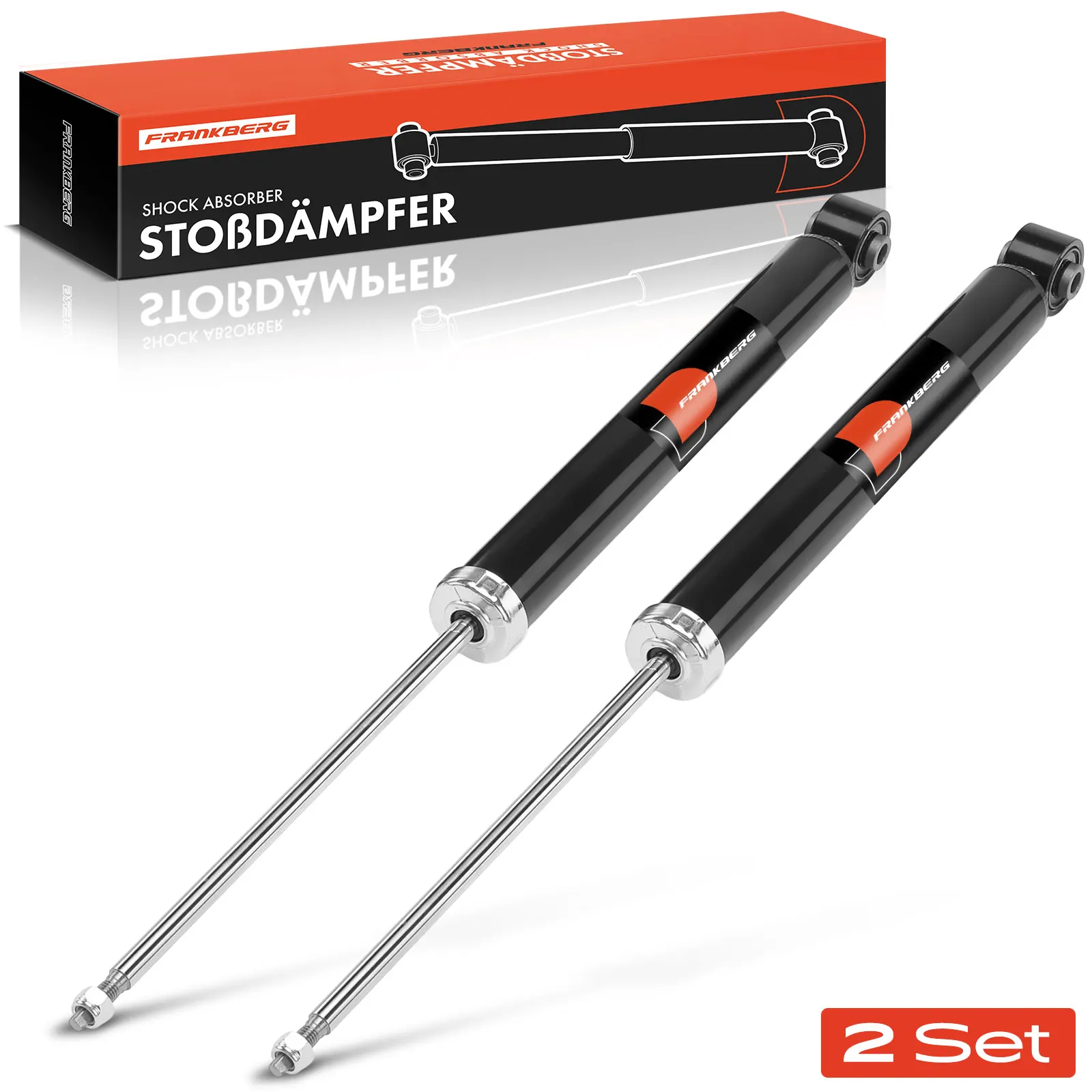 Frankberg 2x schokdemper Gasdruk Achteras Links Rechts voor Audi Q2 GA Seat Ateca Skoda Karoq VW Bj vanaf 2016 3448027