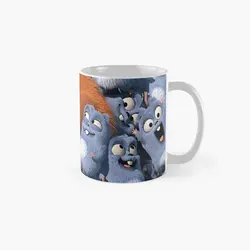Happy Lemmings Tai And Grizzy Classic  Mug Coffee Picture Gifts Cup Drinkware Tea Image Printed Handle Round Design Simple