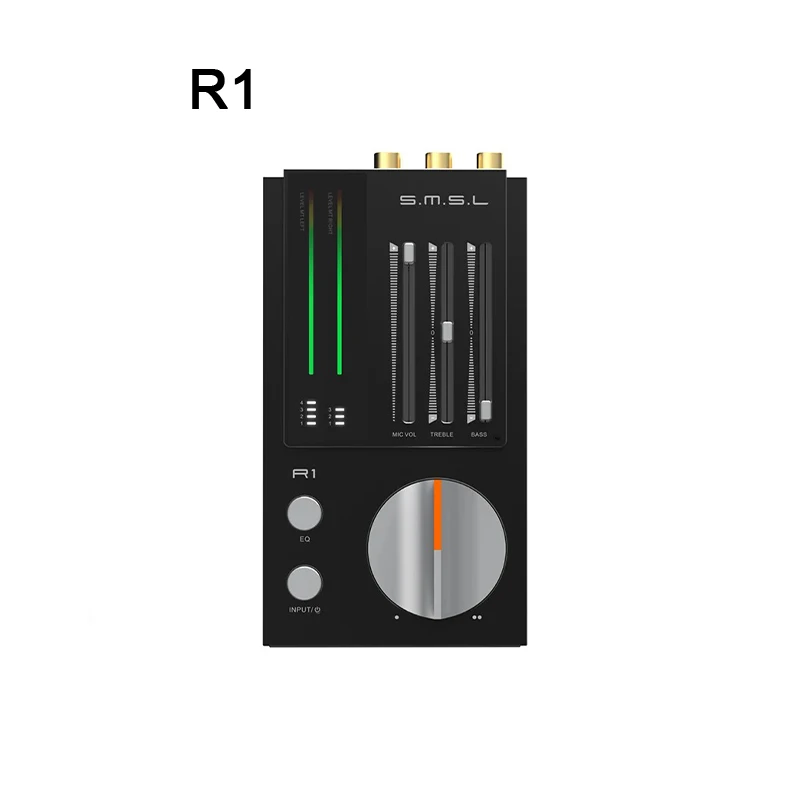 

SMSL R1 Audio Decoder Gaming DAC Headphone Amplifier USB TYPE-C Optical Coaxial Auxiliary Power Input 3.5+4.4mm Headphone Output
