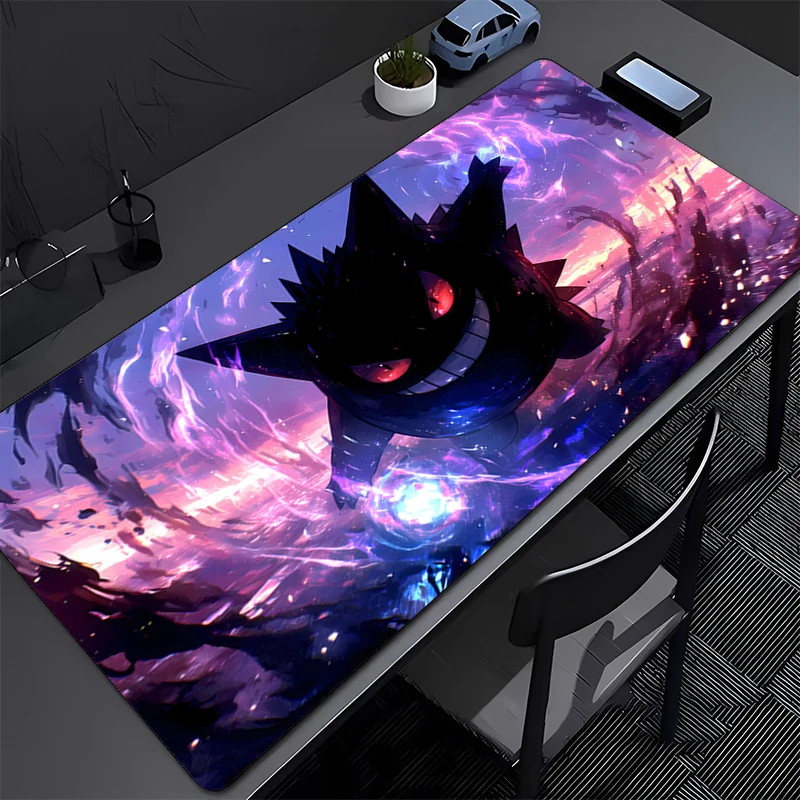 

Anime High-Quality Mouse Pad P-Pokemon Gengar Gamers Decoracion Gamer Desk Mat HD Mousepad Laptop Gaming Varmilo Keyboard Carpet