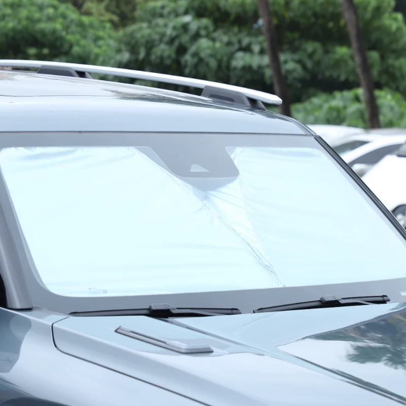 

For Changan Dark Blue G318 2024-25 Silver Tape Car Front Windshield Sunshade Sun Protection Visor Sunshade Interior Accessories