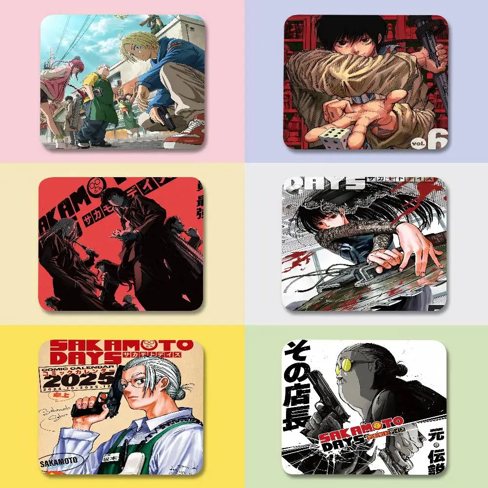 Beliebtes japanisches Anime-Mauspad „SAKAMOTO DAYS“, kleine Größe, kreative Tischunterlage, Untersetzer, Spiel-Mauspad, Schreibtisch-Mauszubehör