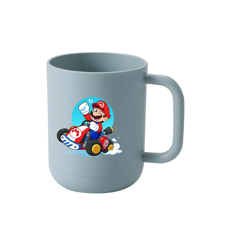 

Cute Marios Toothbrush Cup Games Popular Cartoon Anime Kids Household Creative Plastic Drinkware Bathroom Mouthwash Water Bottle