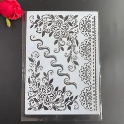 Mandala estêncil em camadas pintura scrapbook carimbo álbum decoração em relevo papel cartão modelo decoração estênceis a4 29*21cm