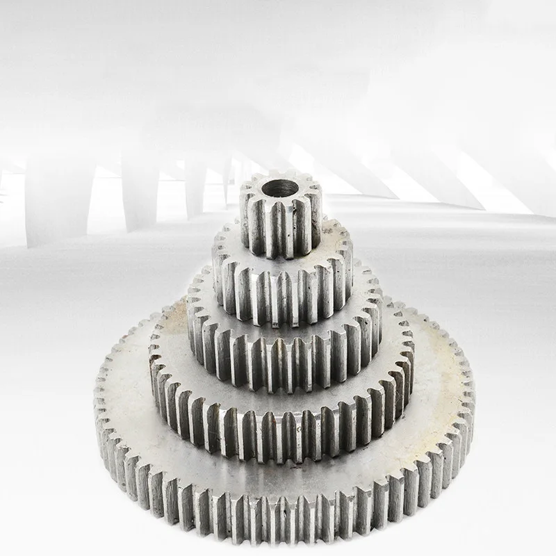 1Pcs 45# Steel 1 Mod 27T~60T Spur Gear Cylindrical Flat Gear Pinion 27/28/29/30/31/32/35/36/40/45/50/60Teeth