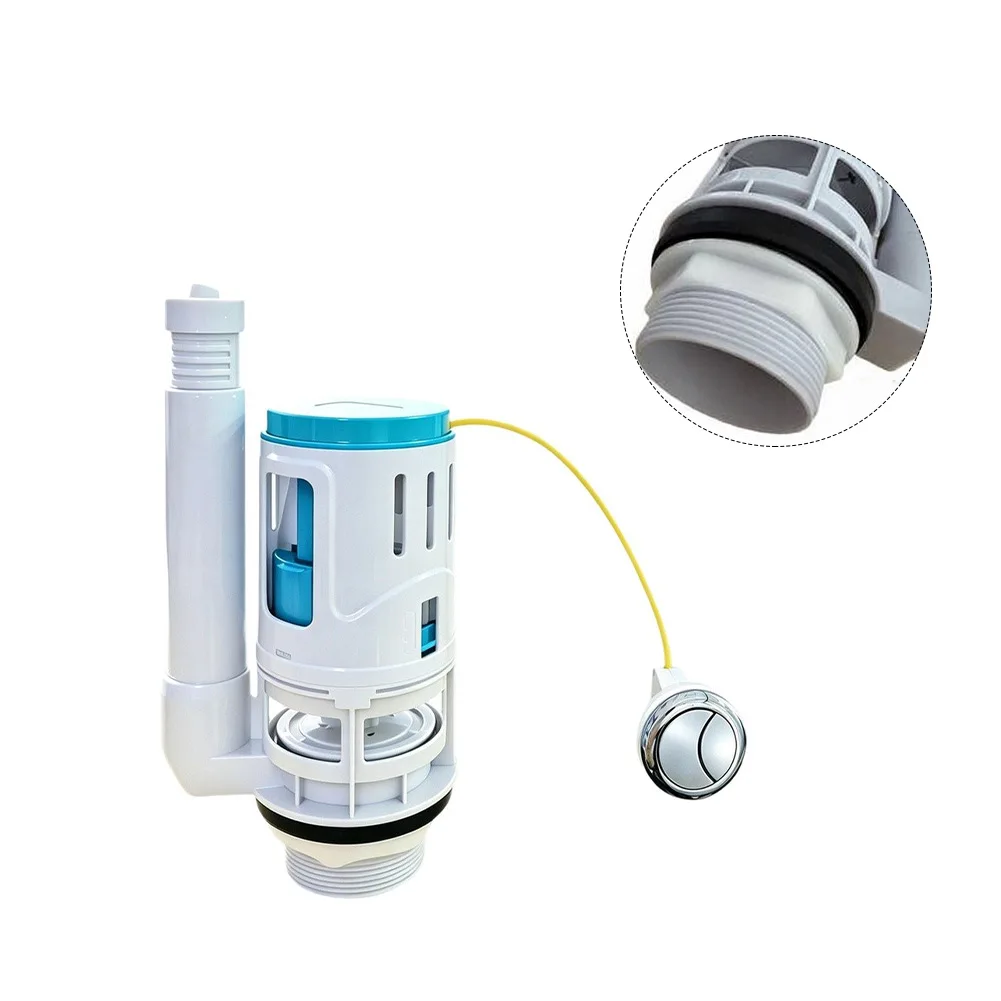 Cable Operated Dual Flush Valve Mechanism for Toilet Tank Water Saving Full Half Flush System 220mm Min Height