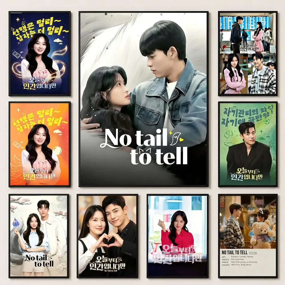 comic No‑Tail to Tell Poster Poster HD Printing Premium Style for Home Decor for Bedrooms Hallways Cafes Gift