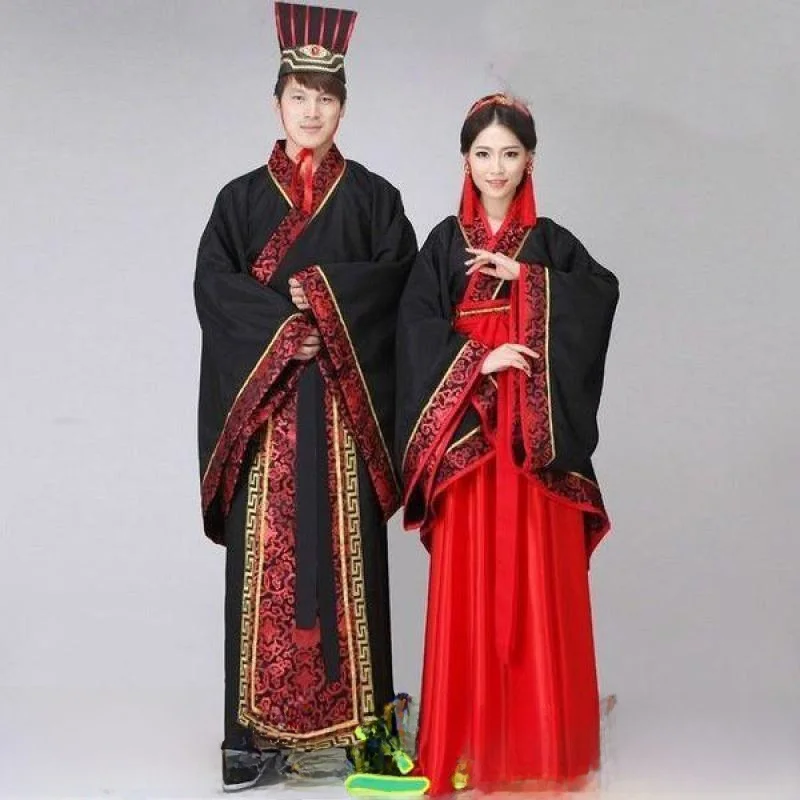 

New Han Style Wedding Clothes Red New Bridegroom Men's Tang Dynasty Ancient Costume Couple's Festive Outfits Traditional Chin...