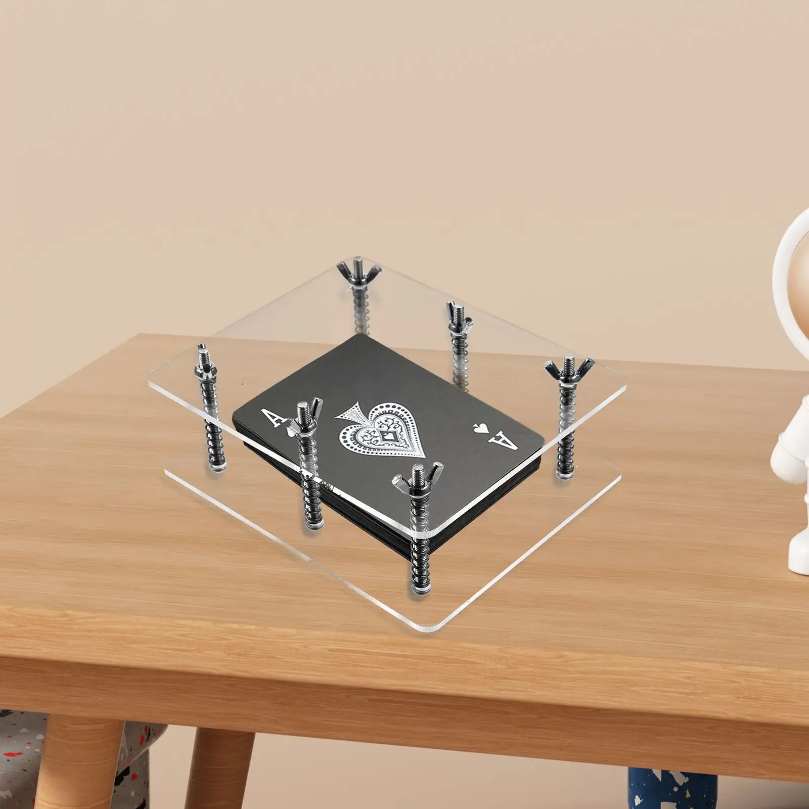 Card Presser Flatten Device for Repairing Bending Corrector Tool Game Accessory Storage Holder Playing Paper Card