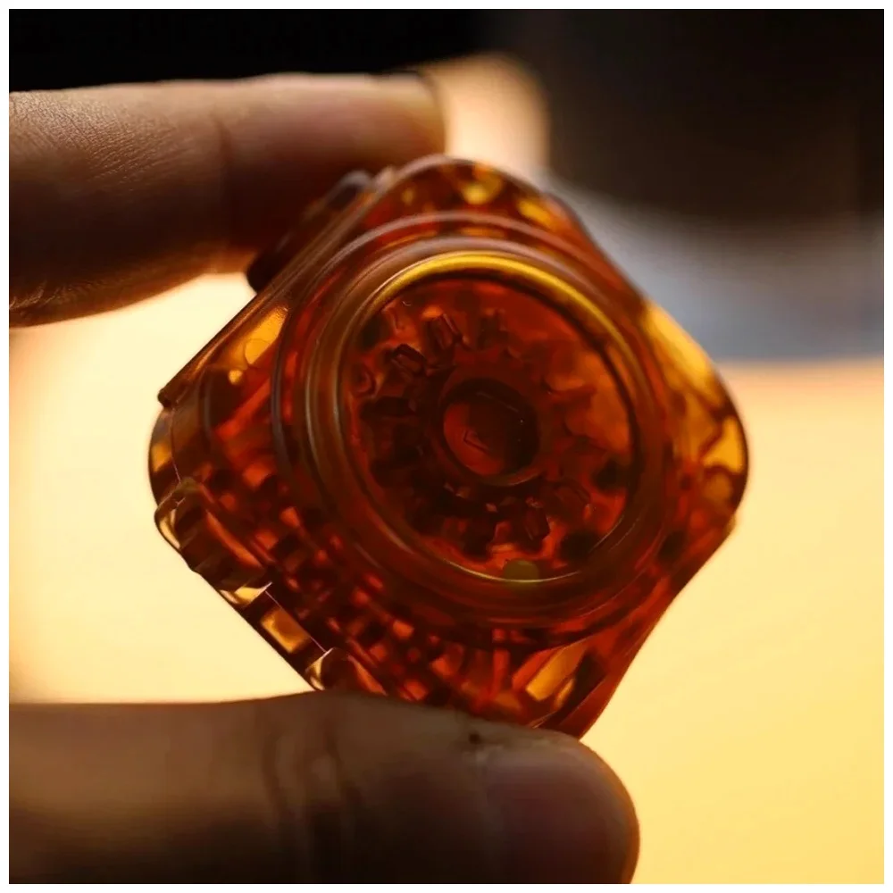 EDC Magnetic Push Card Mechanical Slider Roulette Dice Fidget Spinner Toys Mens Birthday Gifts Halloween Christmas Stress Relief